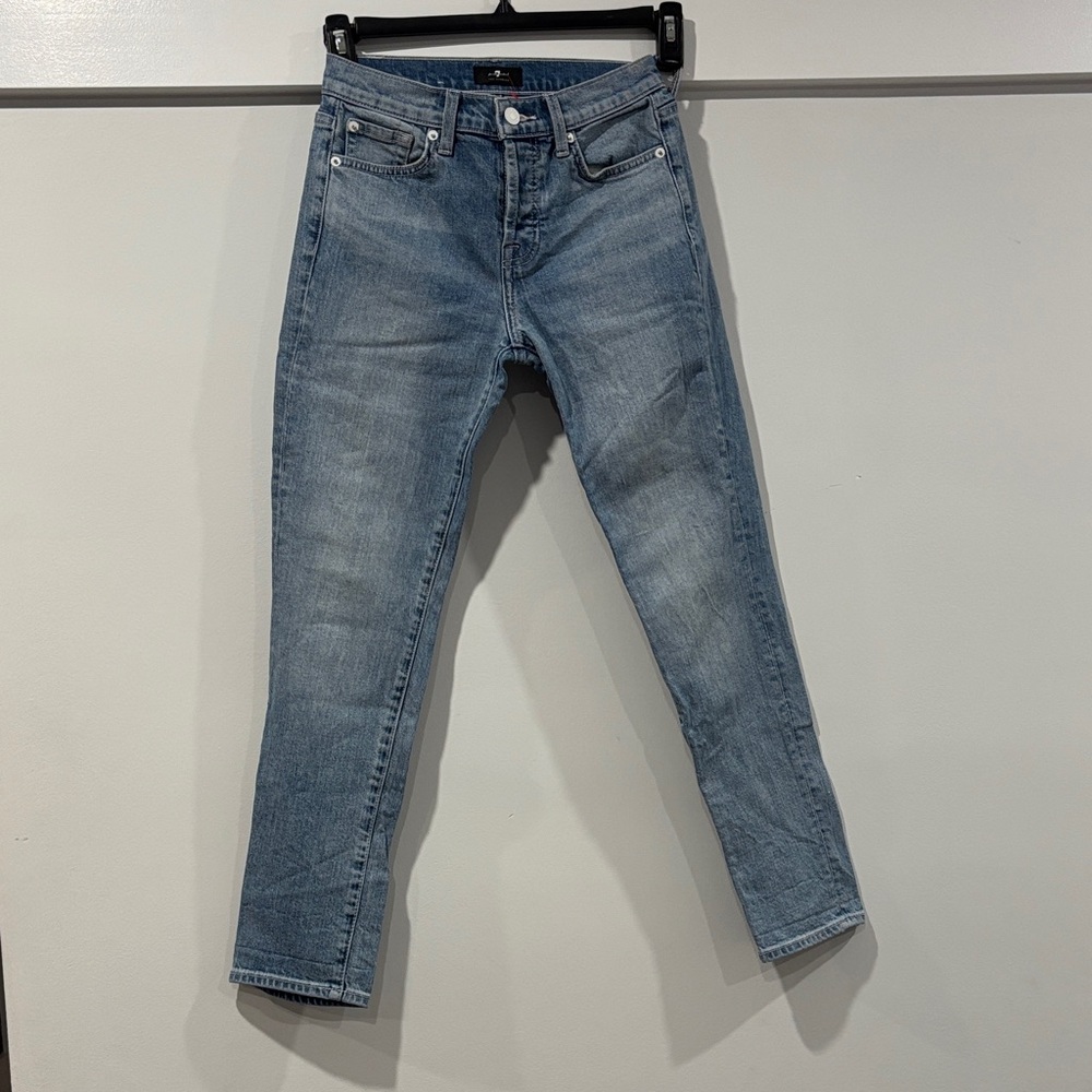 7 For All Mankind Light Blue Ankle Jeans